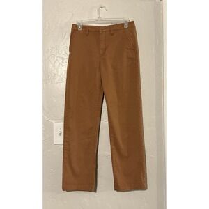 Brixton Mens 27 Amber Brown High Waisted Straight Leg Victory Chino Pant
